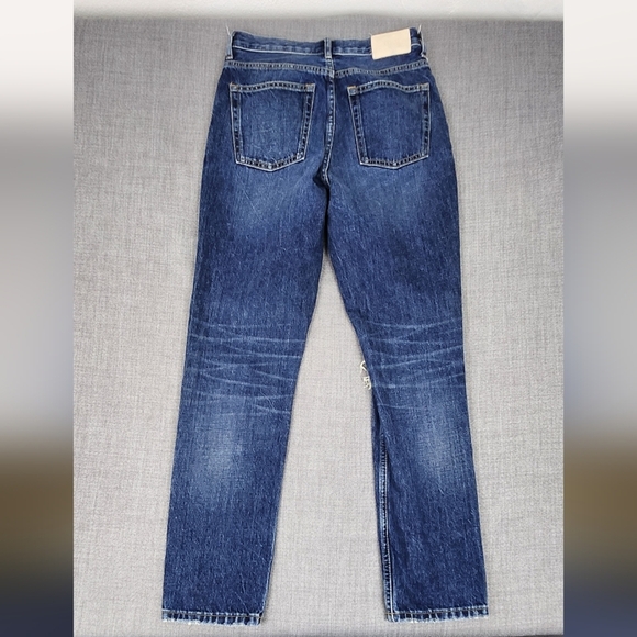 Everlane 100% Cotton The Cheeky Jean Distressed Denim Size 25R - Picture 4 of 11